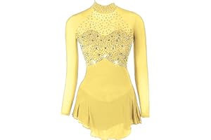 LIUHUO Ice Figure Skating Dress Girls Women Elegant Quality Crystals Competition Ice Dance Skirt Competition