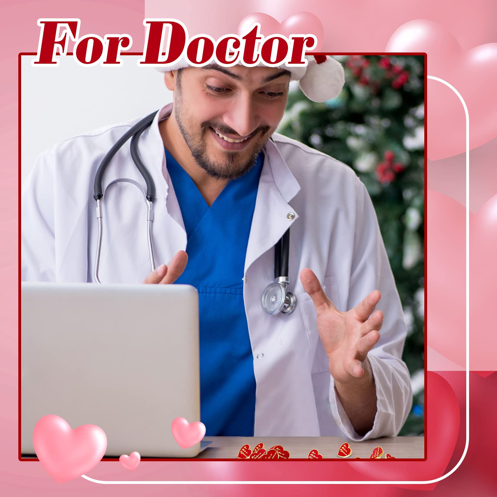 Taiyin Taiyin 24 Pcs Employee Appreciation Gifts Bulk for Coworkers You Make a Difference Button Pins Heavy Duty Heart Shape Motivational Lapel Pins Gift for Volunteer Nurse Teacher Bulk Encouraging Pin