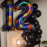ASIYUHY Black Balloons 102Pcs Matte Arch Garland Kit 4 Sizes 5/10/12/18in view 8