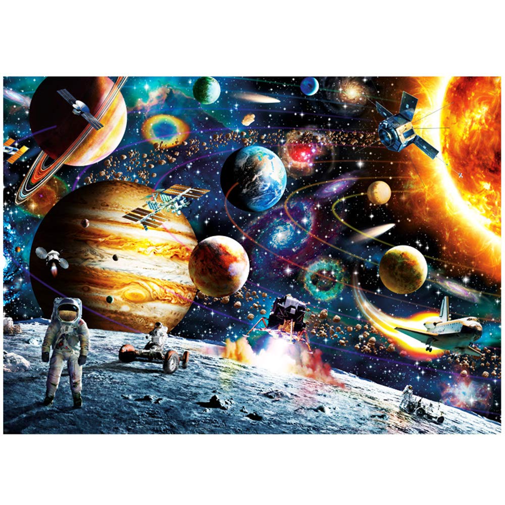 Space Puzzle 1000 Piece Jigsaw Puzzle Kids Adult – Planets in Space Jigsaw Puzzle