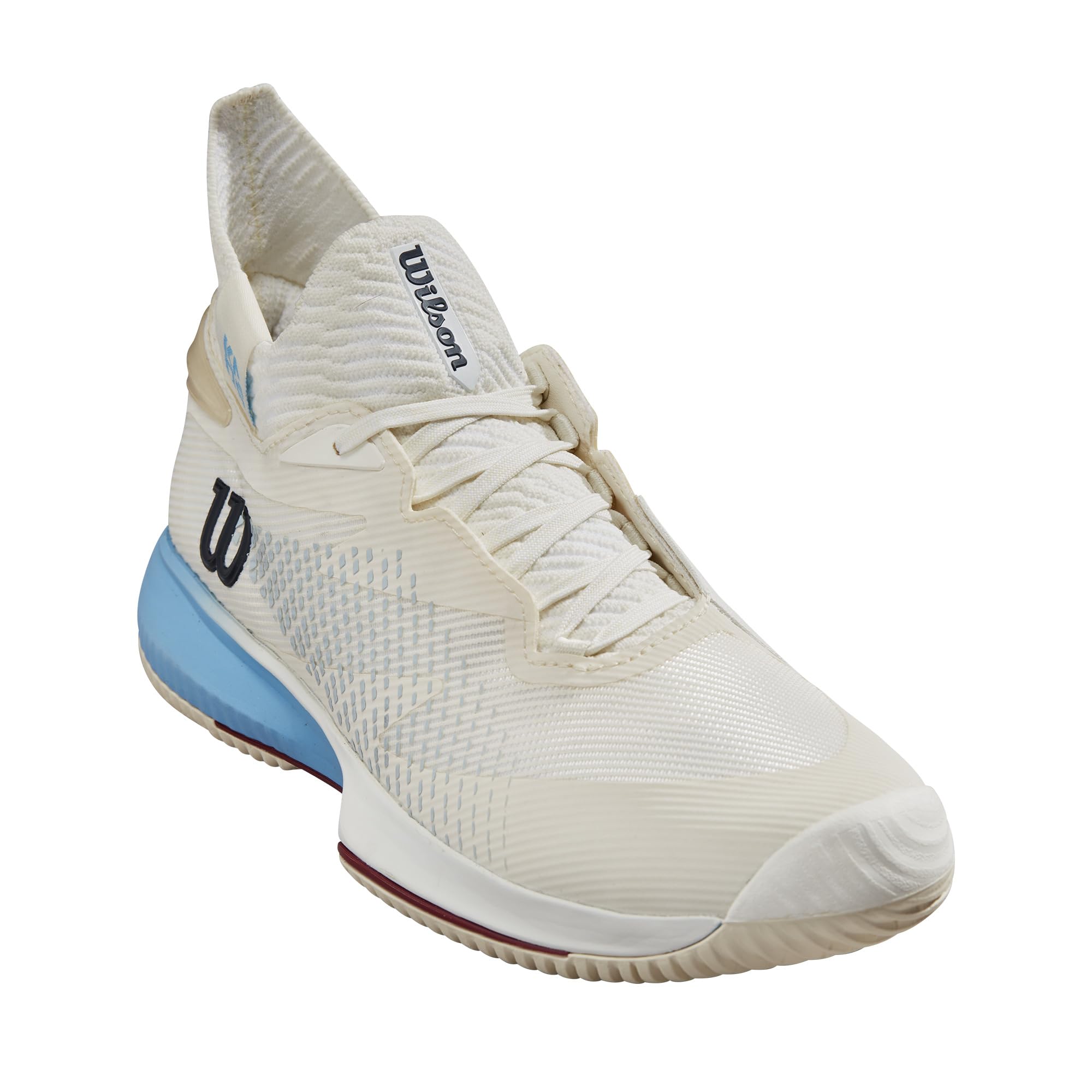 WILSON KAOS Rapide SFT Women’s Tennis Shoe – Snow White/Bonnie Blue/Rumba Red, Size 10.5 US