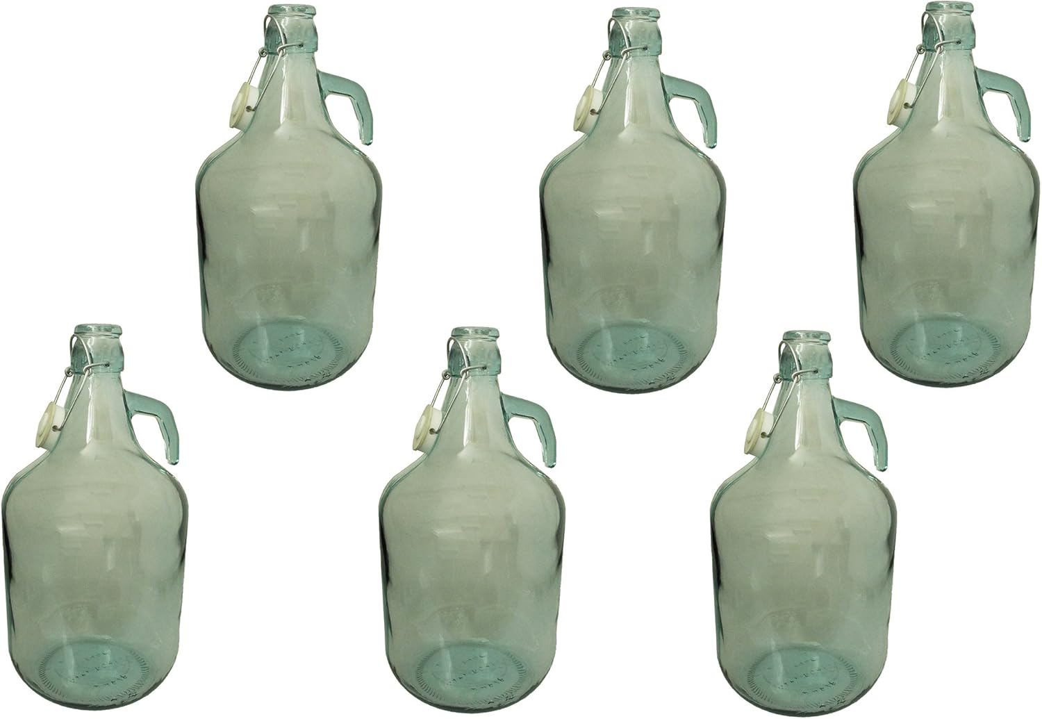 5L Demijohn for Wine Making/Storage with Swing top Cap,(Pack of 6) Next