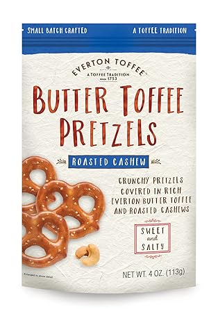 Amazon Com Everton Toffee Butter Toffee Pretzels Roasted Cashew