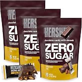 Zero Sugar Milk Chocolate Candy with Almonds, 3 Pack | Individually Wrapped Mini Candy Bars, Sugar Free Chocolate for Low Carb Diets, Easter, Full Size, CLASSIC SMOOTH FLAVOR