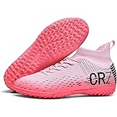 Sunqin Soccer Cleats for Mens Womens Indoor Turf Soccer Shoes Youth AG TF Training Football Boots Unisex