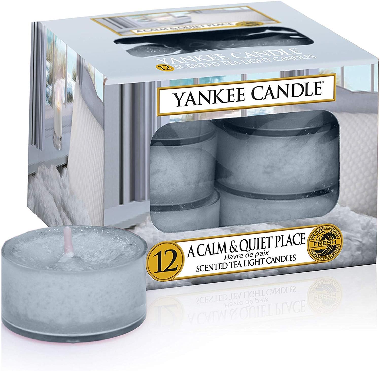 Yankee Candle Tea Light Scented Candles A Calm and Quiet Place 12
