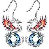 ZPMMPZ Animal Earrings 925 Sterling Silver Animal Dangle Earrings Gemstone Jewelry Gifts for Women