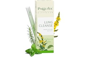 Herbal Diffuser Pen with Extracts of Mullein, Thyme and Mint for Lung Cleansing, Breathing Improvement, Oral Air Freshening a