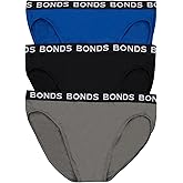 Bonds mens Classic Everyday Brief Underwear in Cotton Blend for Men, 3-pack
