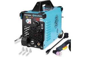 DURATECH Plasma Cutter, 40Amp Non-Touch Pilot Arc Plasma Cutting Machine with 120V/240V Dual Voltage IGBT Inverter, Digital Display and 50A to 15A Plug Adapter, Plasma Cutting Equipment 1/2" Clean Cut