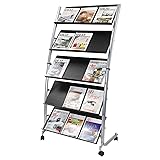 Alba - Mobile Display - Floor Standing Magazine