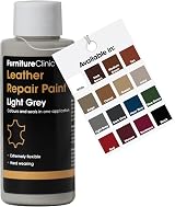 Furniture Clinic Leather Repair Paint & Dye Light Grey 50ml - Self Seal