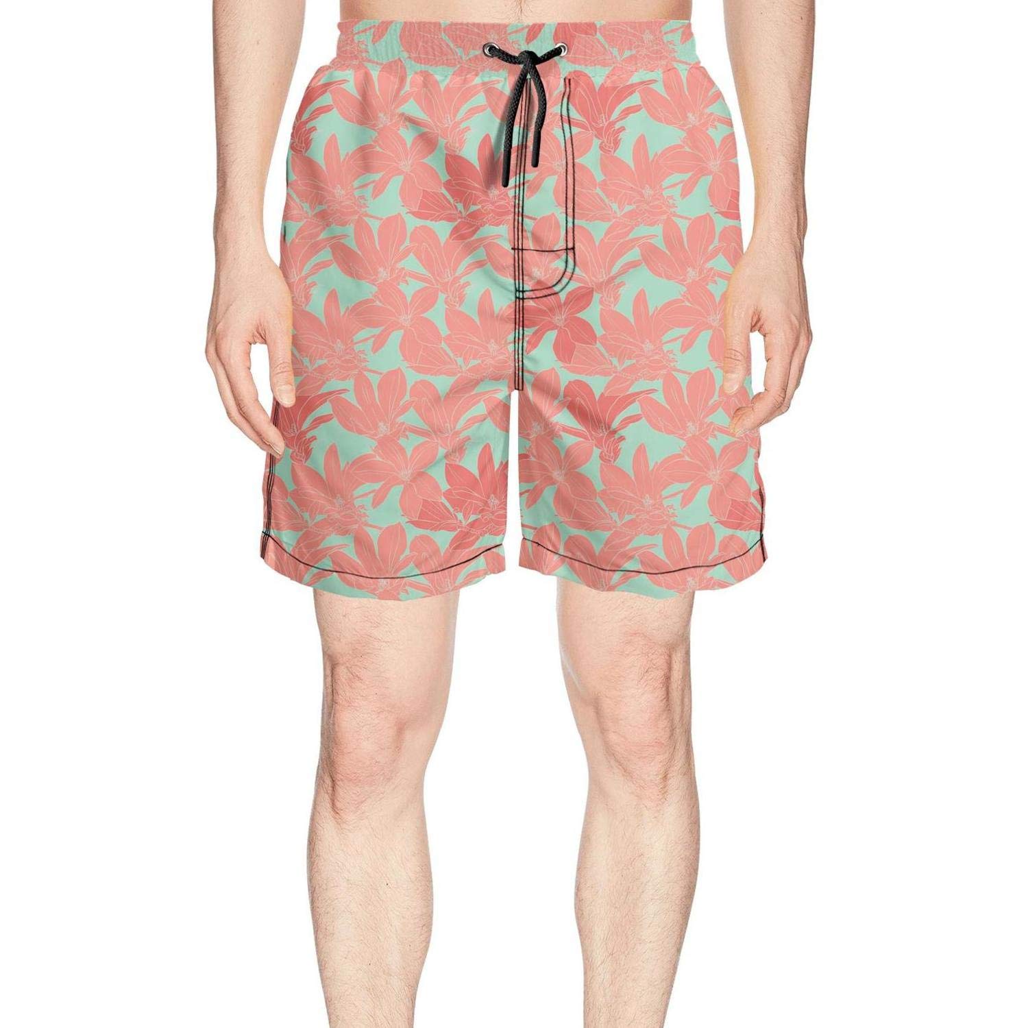 PBZINAN Mens Summer Canada Flag Art Quick Dry Beach Volleyball Shorts