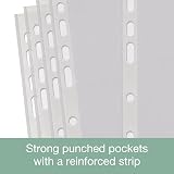 SUMMIT A4 Punched Pockets 500 Clear Sleeves Reinforced Multi-Punched Spine 40 view 4