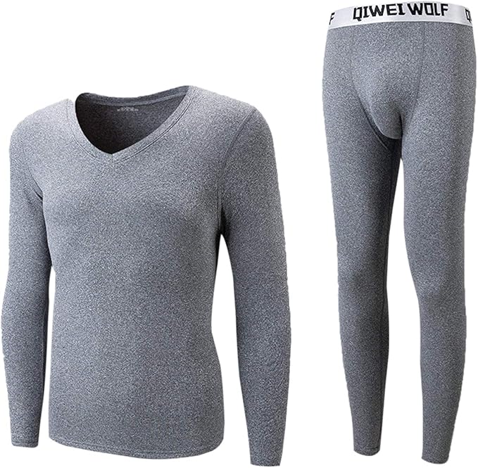 Amazon Sougao メンズ ヒートテック 冬用起毛 長袖 防寒肌着 上下セット Vネック 長袖シャツ ロングタイツ 吸湿発熱 保温 男の子 あったかインナー パジャマ 完全防寒 保温 プレゼント インナーシャツ 通販