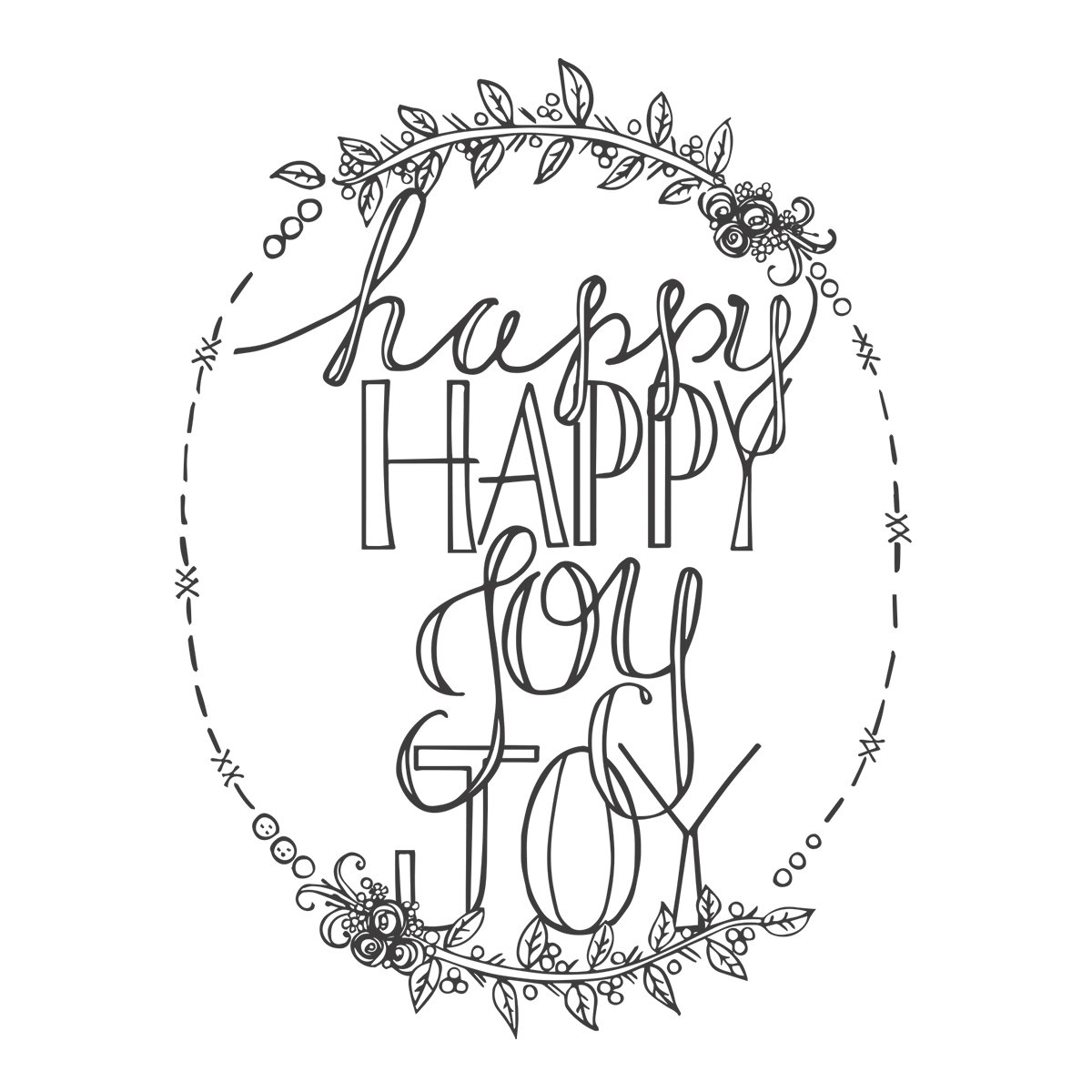 Spellbinders Stamps Happy Happy, Joy Joy