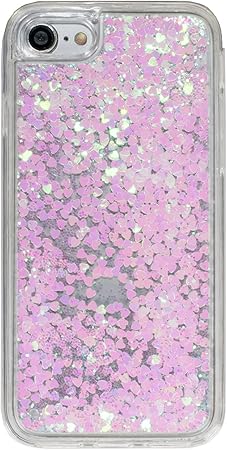 Amazon Goodtaste Iphone8 Plus 7 Plus ケース 流れるキラキラ グリッター Tpuケース 鮮やかな流砂 Iphone8 Plus 7 Plus ペールピンク 家電 カメラ オンライン通販