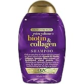 OGX Thick & Full + Biotin & Collagen Extra Strength Volumizing Shampoo with Vitamin B7 & Hydrolyzed Wheat Protein for Fine Ha