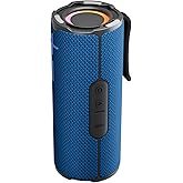 BYANDBY Bluetooth Speaker with IPX5 Waterproof 2 Portable, Long Playtime, Wireless Stereo Pairing, 12W Stereo Sound, BT 5.3, Bassup, Electronics for Home, Shower, Outdoors, Travel(Blue)