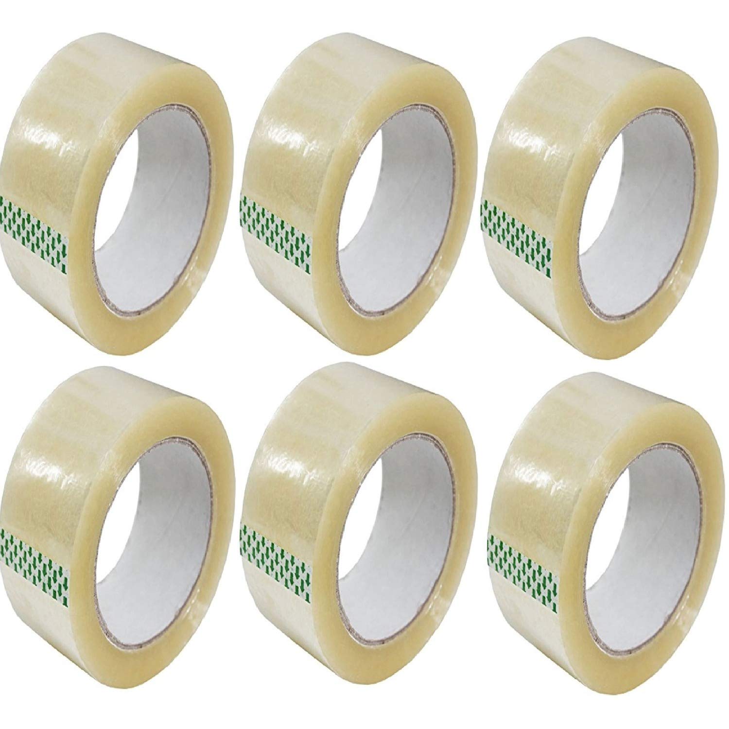 ShaniTech Packing Tape 6 Rolls 48mm x 66m, Parcel Tape, Heavy Duty Clear Tape for Boxes, Moving House (6)