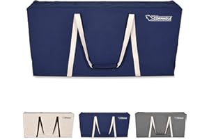 GoSports 4 x 2 ft Canvas Cornhole Carrying Case - Choose Navy Blue, Gray, or Natural - PRO Grade