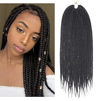 7packs 18inch 3x Box Braids Crochet Braids Mambo Twist Braiding