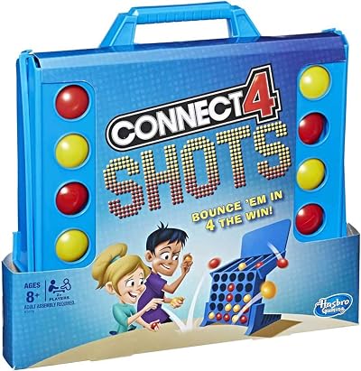 Hasbro Gaming Connect 4 Shots Game, 2 Players, Multicolor, Quick Play