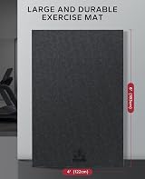 HAPBEAR Large Yoga Mat 6x4 8mm Non-Slip Ultra Durable Home Gym view 2