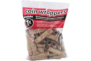 Coin-Tainer Penny Coin Wrappers, Pack of 36