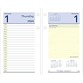 AT-A-GLANCE 2026 Desk Calendar Refill, Daily, 3-1/2" x 6", Standard, Loose-Leaf, QuickNotes (E5175026)