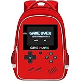 TILYTADLY School Backpack For Boys - Gamer Boys Backpack For Kids Children Teens Elementary Middle School - Ages 6-18,17″