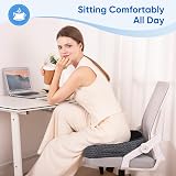 QUTOOL Large Memory Foam Seat Cushion for Office Chair Ergonomic U Shape Thick view 3
