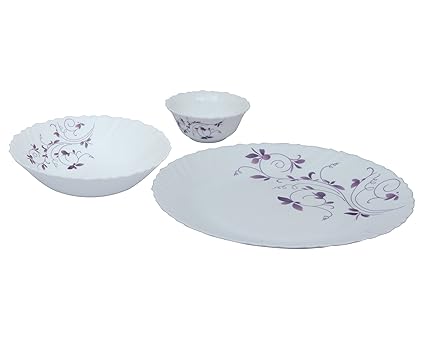 Laopala Diva Opalware Dinner Set-Dazzle Purple 10Pcs