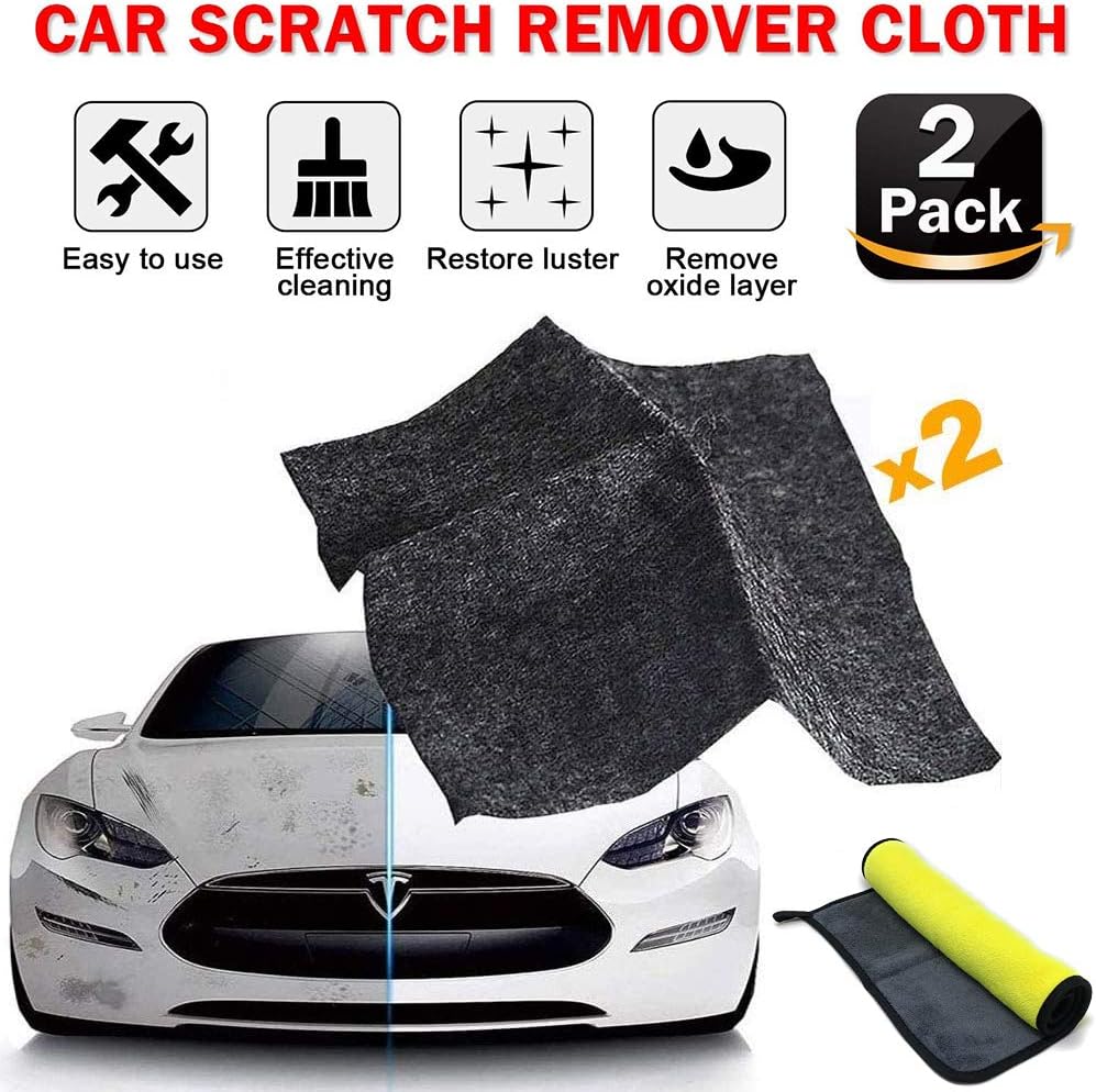 Chizea Multipurpose Scratch Remover Cloth [2 Pack], Nano Car Paint