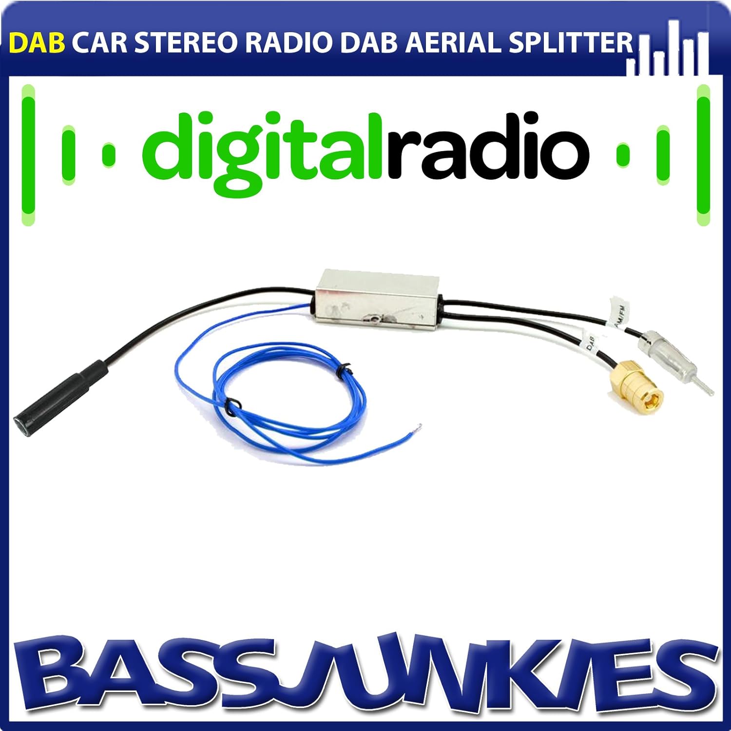 T1 AUDIO - DAB DAB+ Aerial Antenna Splitter with SMB Connector for Sony ...