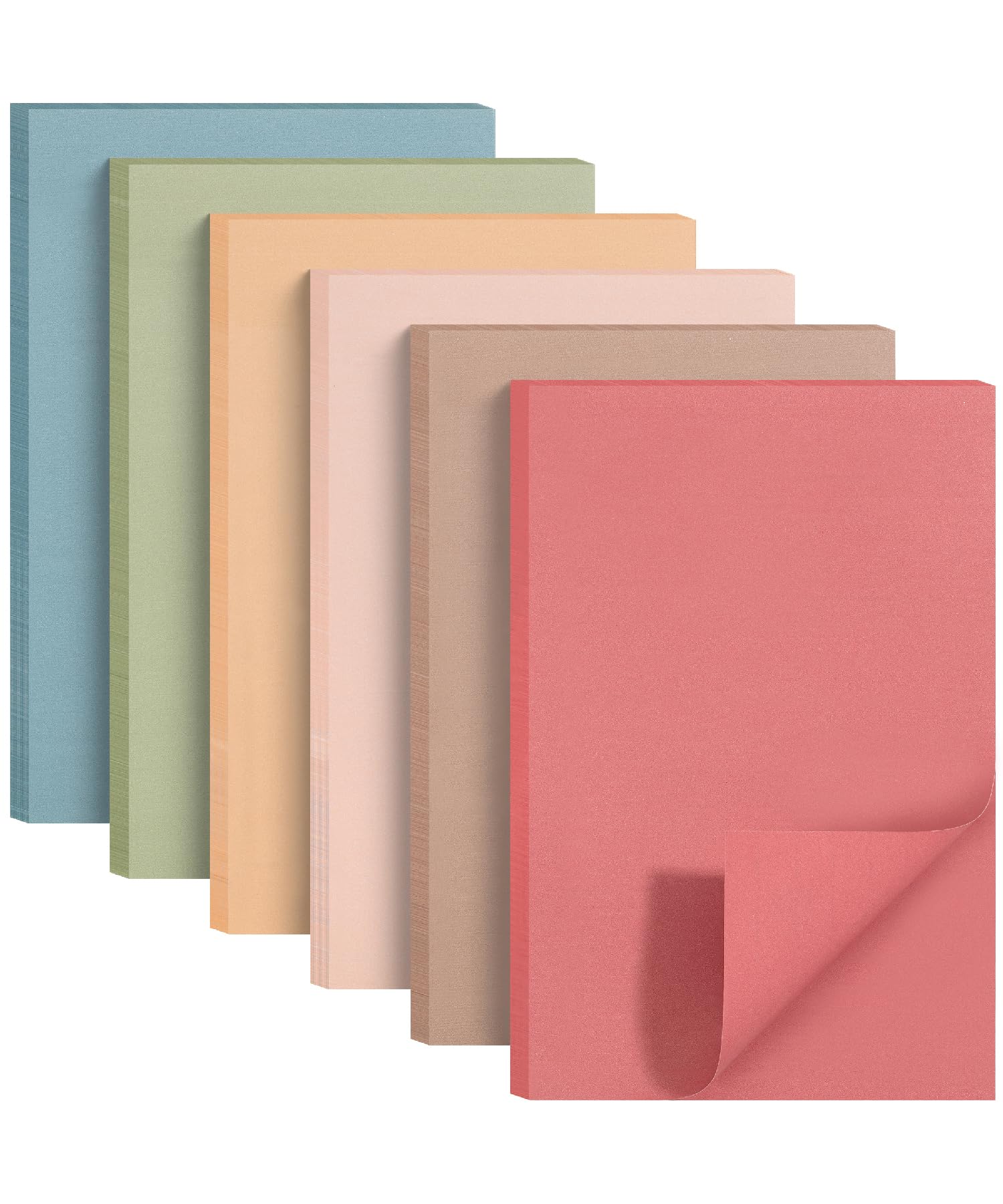 Photo 1 of Mr. Pen Sticky Notes - 4'x6', 6 Pads, Vintage Colors