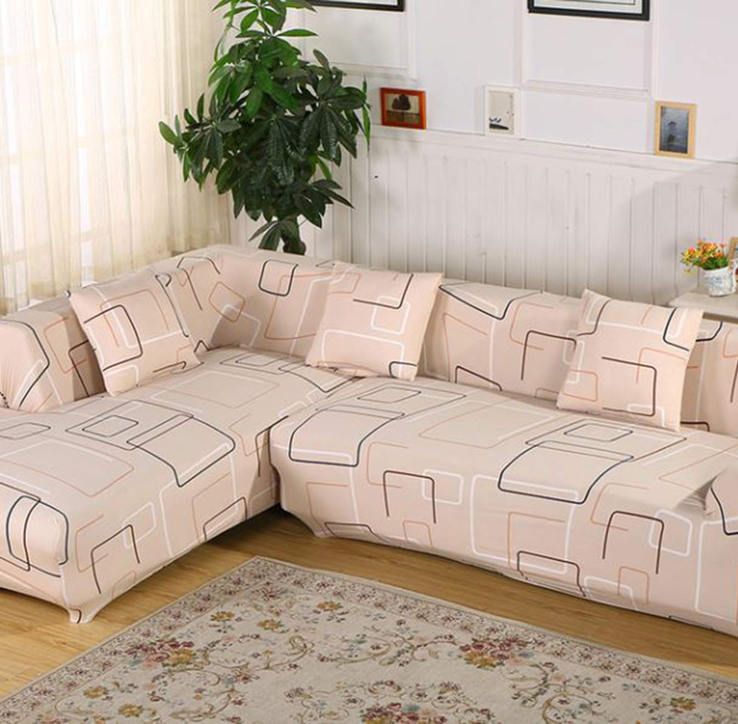 Buy Di Grazia L Shaped 3 2 Person Sofa Cushion Covers 2pcs
