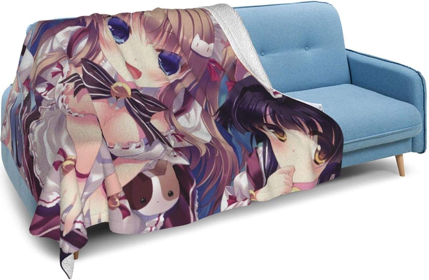 Amazon にゃんカフェマキアート がやわらかいシルバーフォックスベルベット スーパーウォームラムベルベットの両面毛布で あったか ふわふわ 柔らかい抗菌防臭 暖かい ブランケット 50 X40 60 X50 80 X60 ブランケット 毛布 オンライン通販
