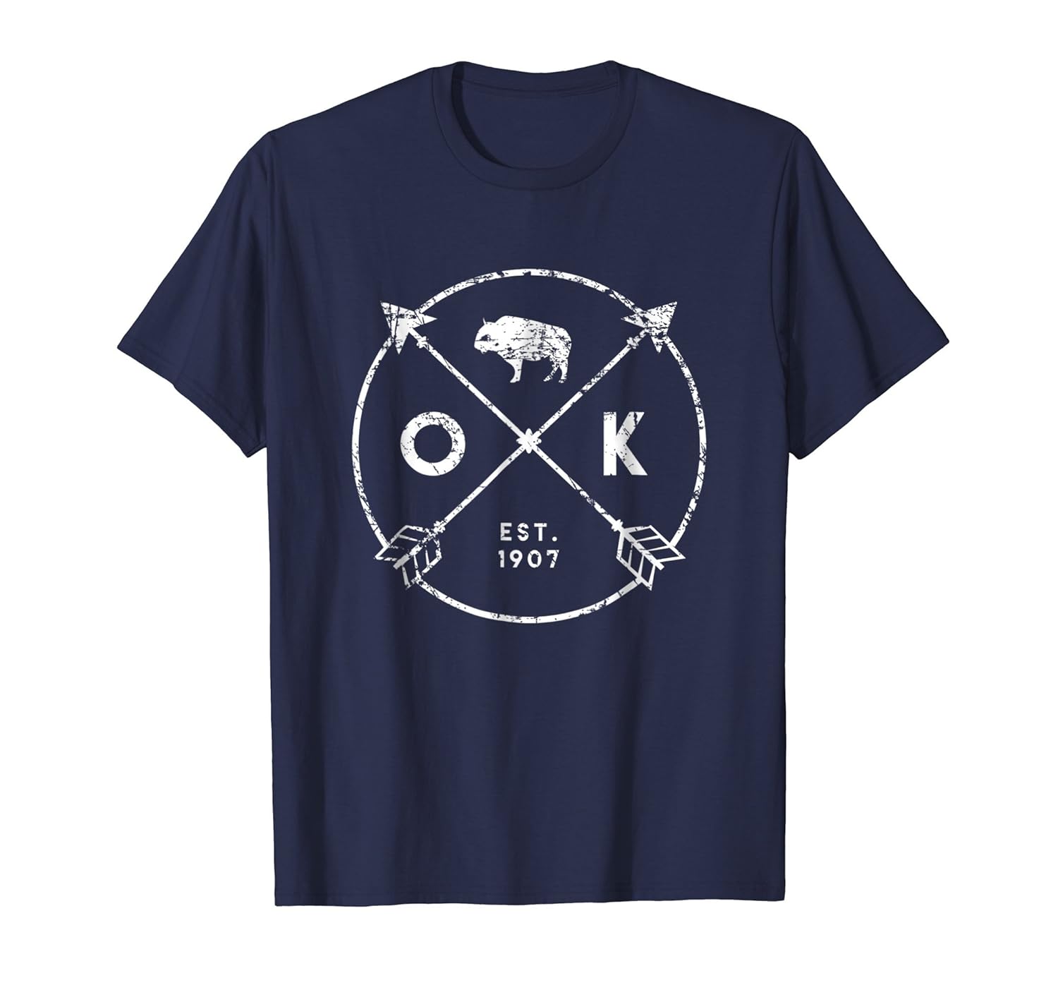 Oklahoma Adventure Shirt Est 1907 Buffalo Arrows State Gift Teehay