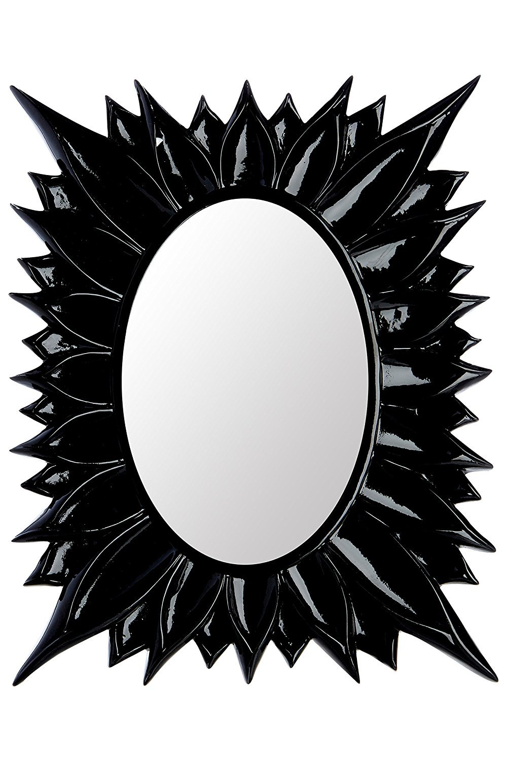 Premier Housewares 4 x 6-inch Floral Photo Frame, Black — image 1