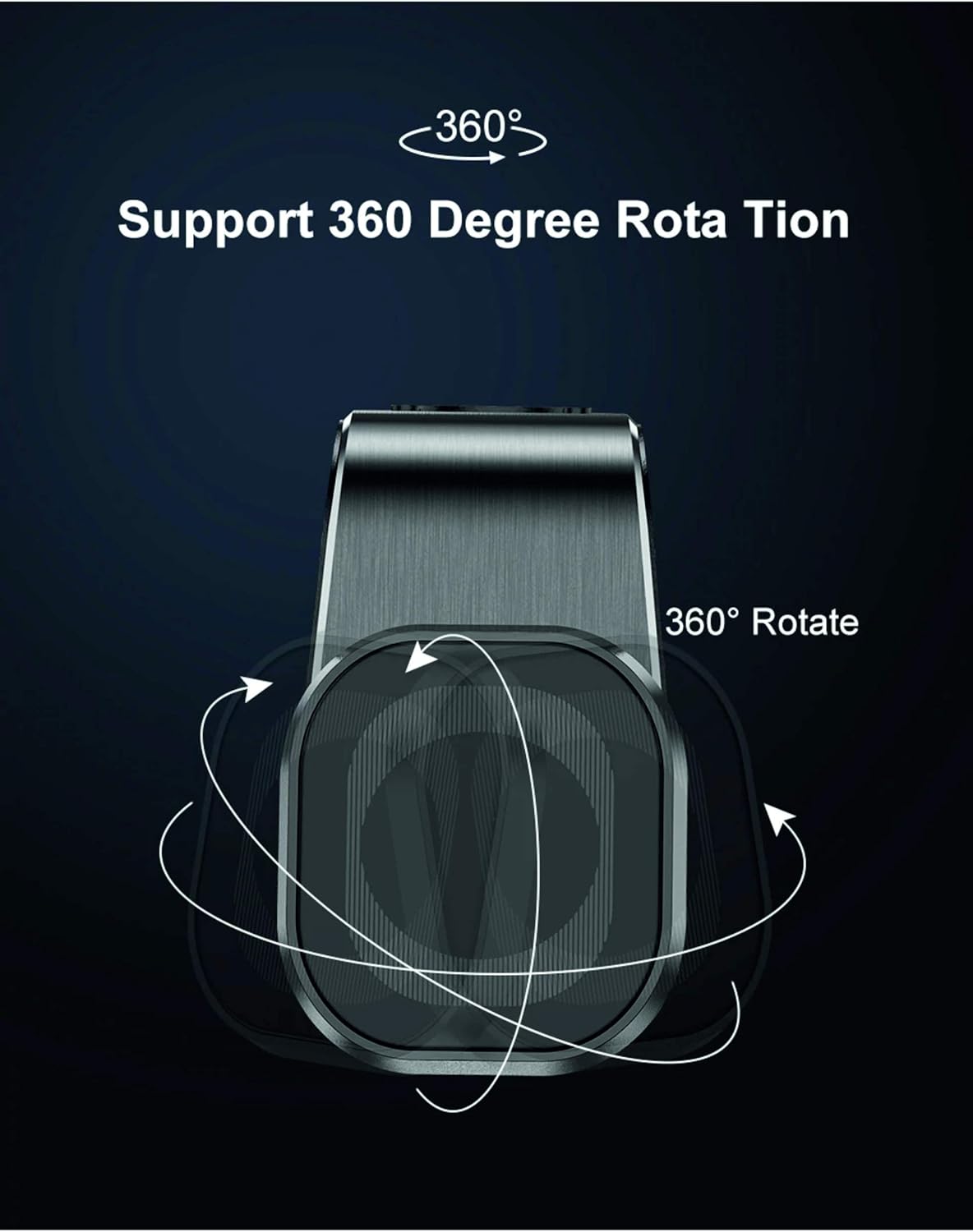 Hayatec Magnetic Car phone holder with Rotatable head Universal compatibility for Samsung iPhone & All smartphones GPS Magnet car air vent mobile phone mount Holder Vertical horizontal Stand - Image 3