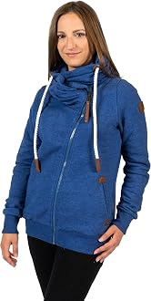 Hestia Zip up Sweatshirt Navy 