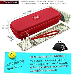PROHAPI Hard Stethoscope Case, Large Stethoscope