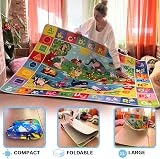 QUOKKA ABC Baby Play Mat 150x112 cm Non-Slip Plush Crawling Floor Rug view 5