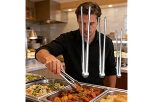 1Pcs Stainless Steel Grill Tongs Food Clip BBQ Bread Steak Clips Cooking Utensils Non-Slip Kitchen Gadgets for Kitchen Buffet