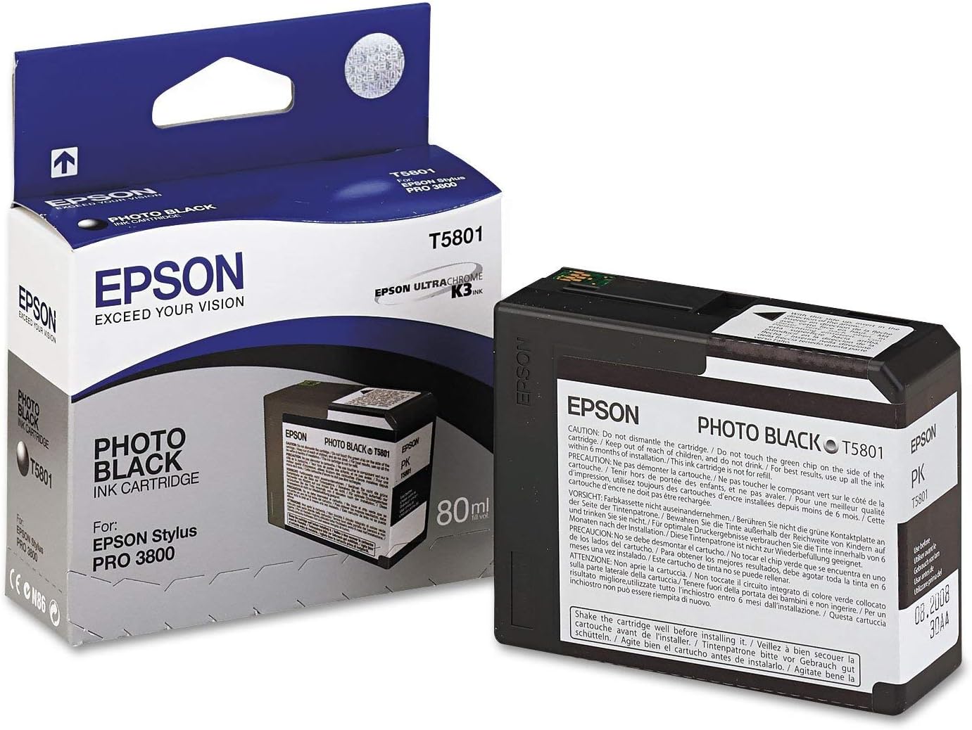 Epson Ink M Clear SP3800 80 ml, Black - Image 3