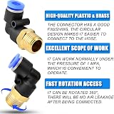 ERGAOBOY PL8-01 8mm Tube AD x 1/8 BSP Male Angle Fitting 10pcs view 4