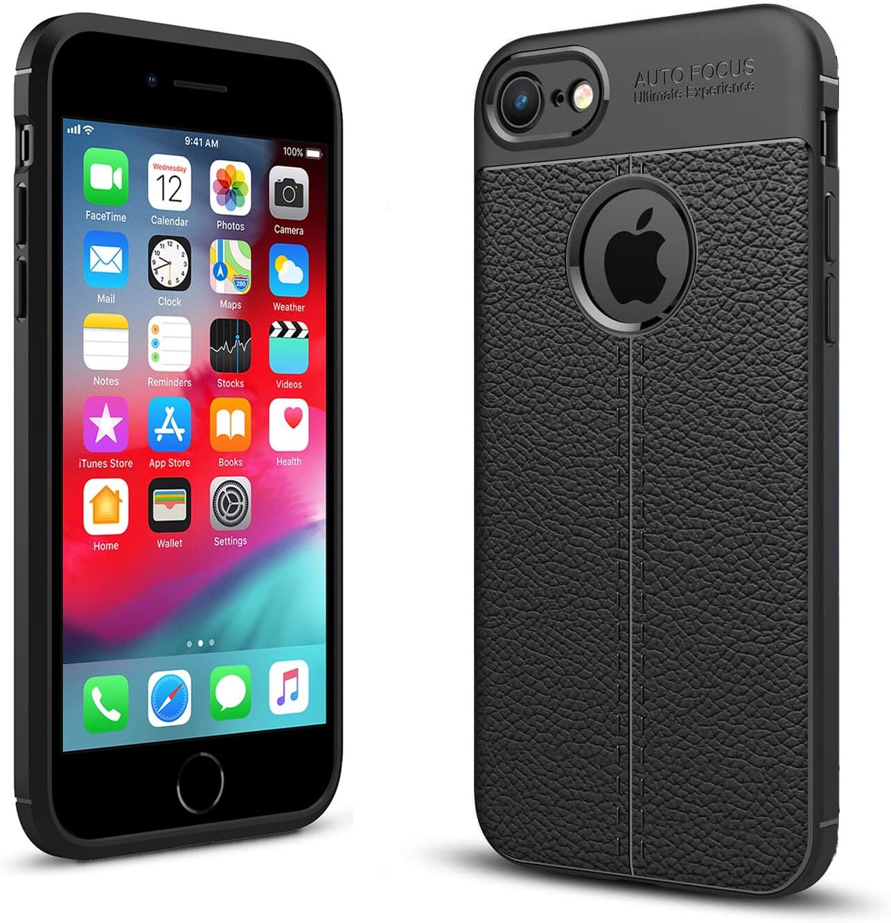 FinestBazaar iPhone 6 Plus / 6s Plus 5.5" Case Ultra Light ShockProof Protective TPU Grip Silicone Slim Thin Cover For Apple iPhone 6 Plus / 6s Plus 5.5" Black + Free Film Screen Protector