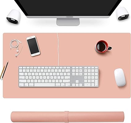 Amazon Co Jp Kuao マウスパッド 大型 40cm 80cm レザーマウスパッド デスクマット 革 両面使用可能 防水 オフィス 家庭用 キーボードパッド ゲーミングマウスパッド デスクパッド ピンク パソコン 周辺機器