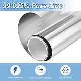 sourcing map 99.995% Pure Zinc Sheet 0.07mm x 100mm x 1000mm Lab Industry DIY view 3